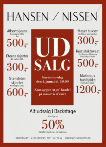 Godt nytår, udsalg og...