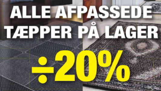 Udsalg og køtilbud hos Platan Tæpper