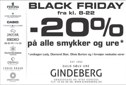 Black Friday hos Gindeberg