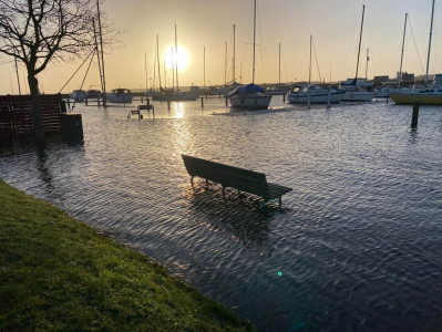 Horsens Havn svømmede søndag morgen