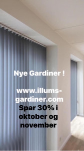 Spar op til 30% på markiser og gardiner