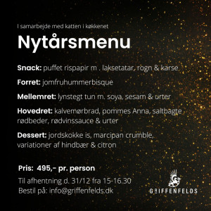 Årets nytårsmenu fra Griffenfelds