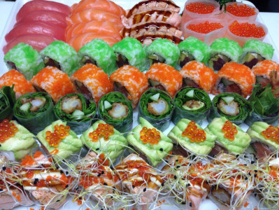 Forførende lækkert sushi ad libitum