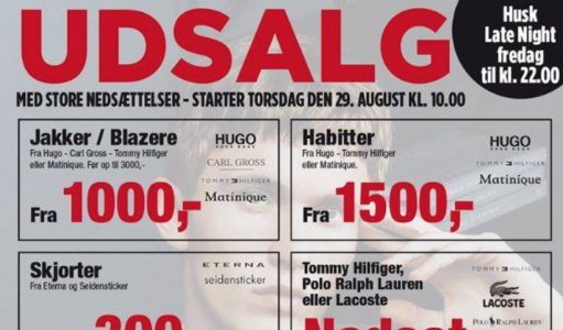 Udsalg hos Hansen / Nissen