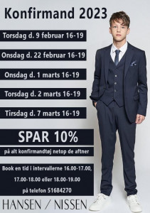 Tilmelding til konfirmand aftener 