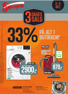3 dages salg hos Skousen