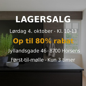 Eksklusiv lagersalg hos FEINHAUS på lørdag