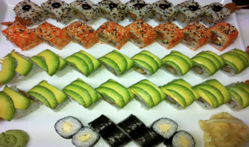 Forførende lækkert sushi ad libitum